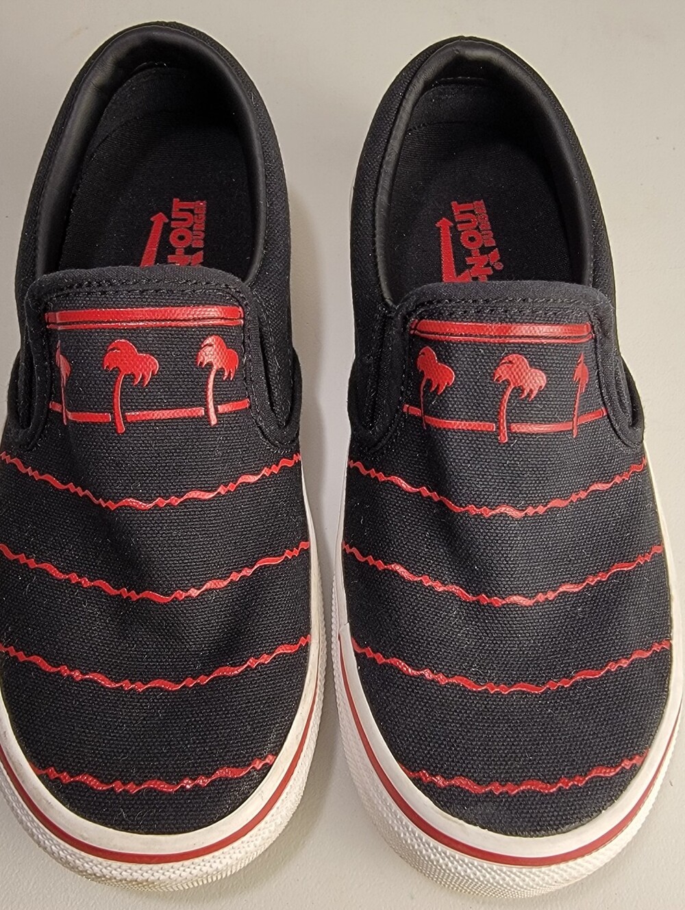 In-N-Out Burger Drink Cup Shoes/Sneakers Women's Size 7.5, Kid's 6 Black